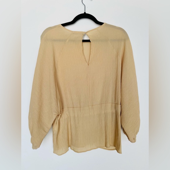 NWOT Zara beige tan top size L - Picture 2 of 5